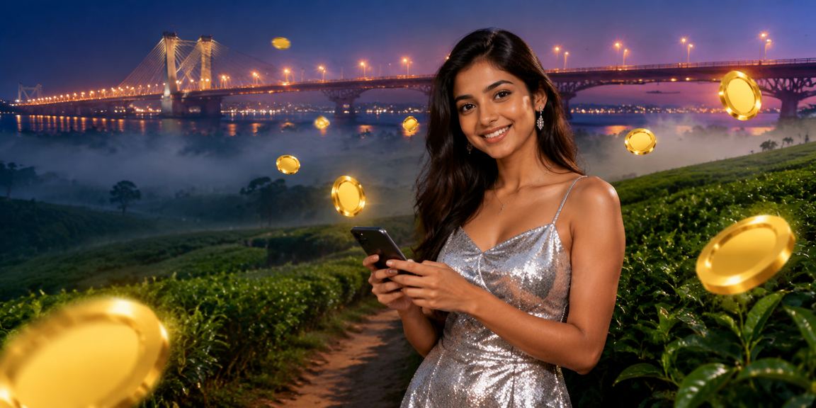 রাজশাহীতে চা বাগানের পাশে মোবাইলে 371 রেজিস্ট্রেশন বোনাস গ্রহণ করছেন ব্যবহারকারী